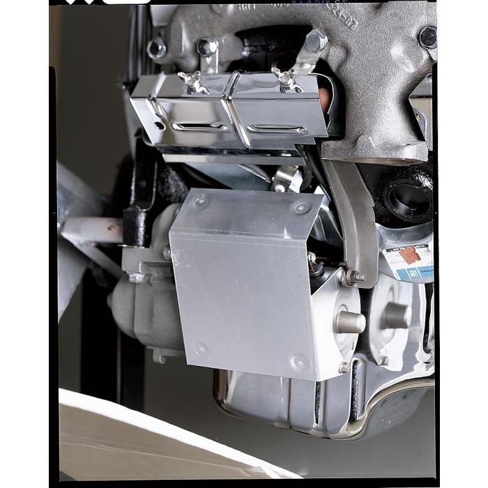 GM / Chevy Raw Finished Aluminum Heat Shield For Stock-Style Starters 350 454