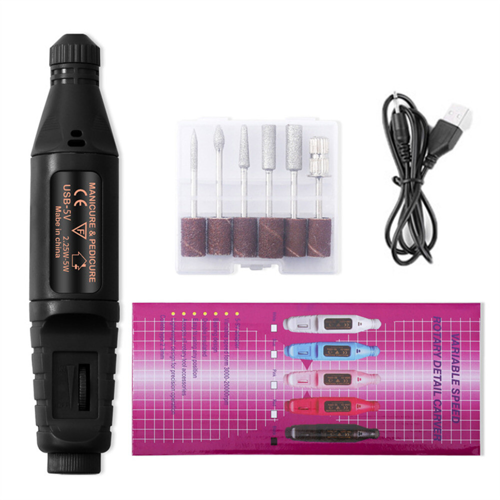 Electric Toe Nail Grinder For Thick Toenails Set Manicure Pedicure Professional