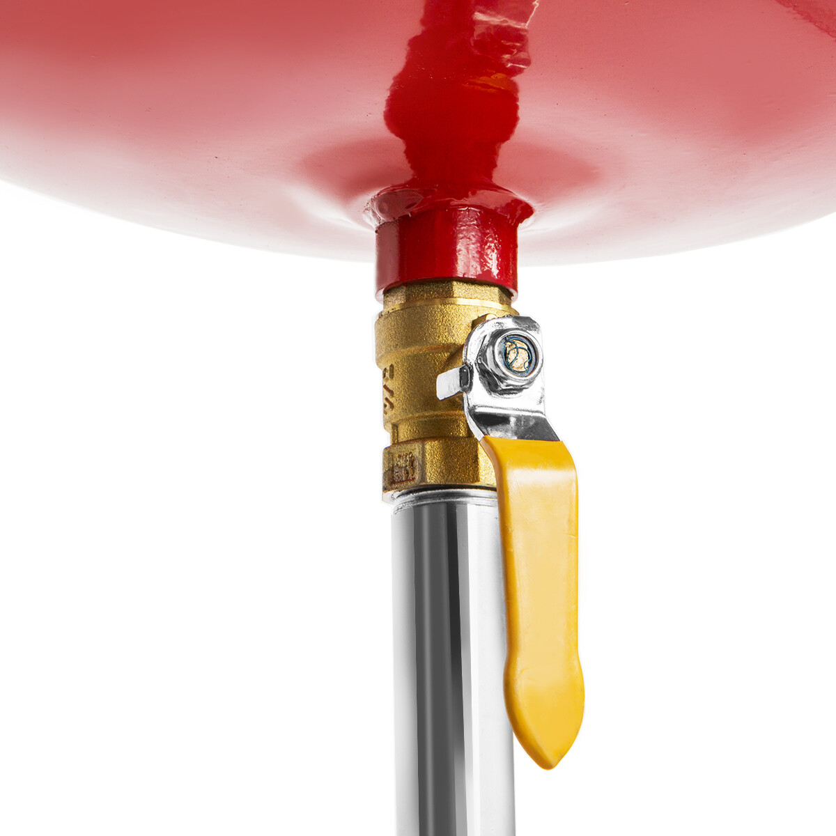 XtremepowerUS Oil Drain Container 20 Gallon Tank Air Operated Drainer Pan, Red