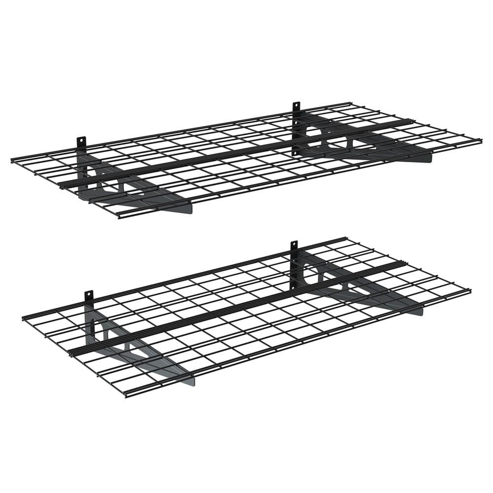 WORKPRO 2-Pack 2 X 4FT/6FT Garage Wall Shelving Heavy Duty Wall Mounted Shelving