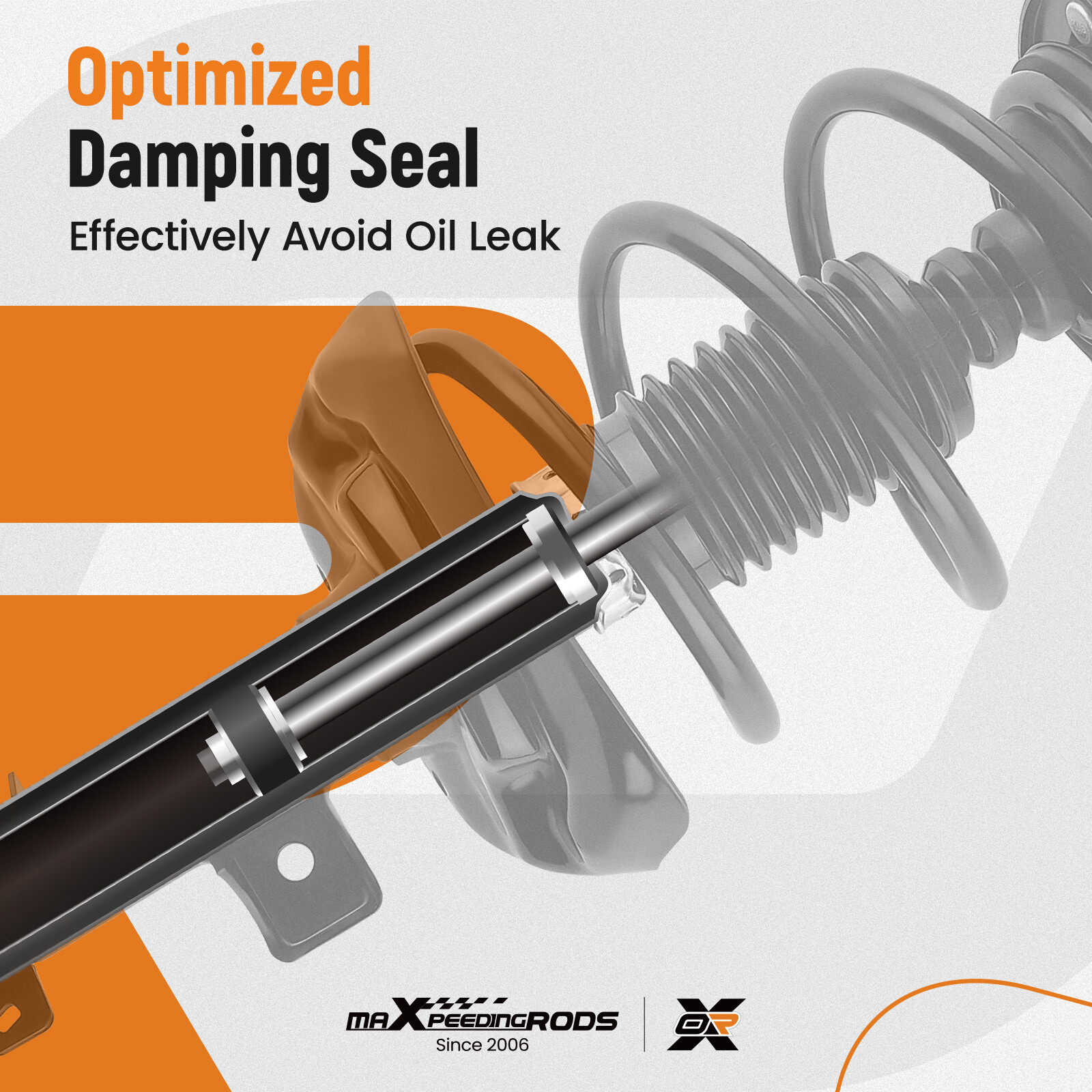 Pair Front Complete Shocks Struts For 2013 2014 2015 2016 2017 Honda Accord 2.4L