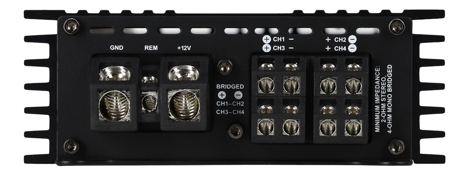 Rockville RDF-4 2800W Peak 700w RMS 4-Channel Car Amplifier, Compact, Efficient