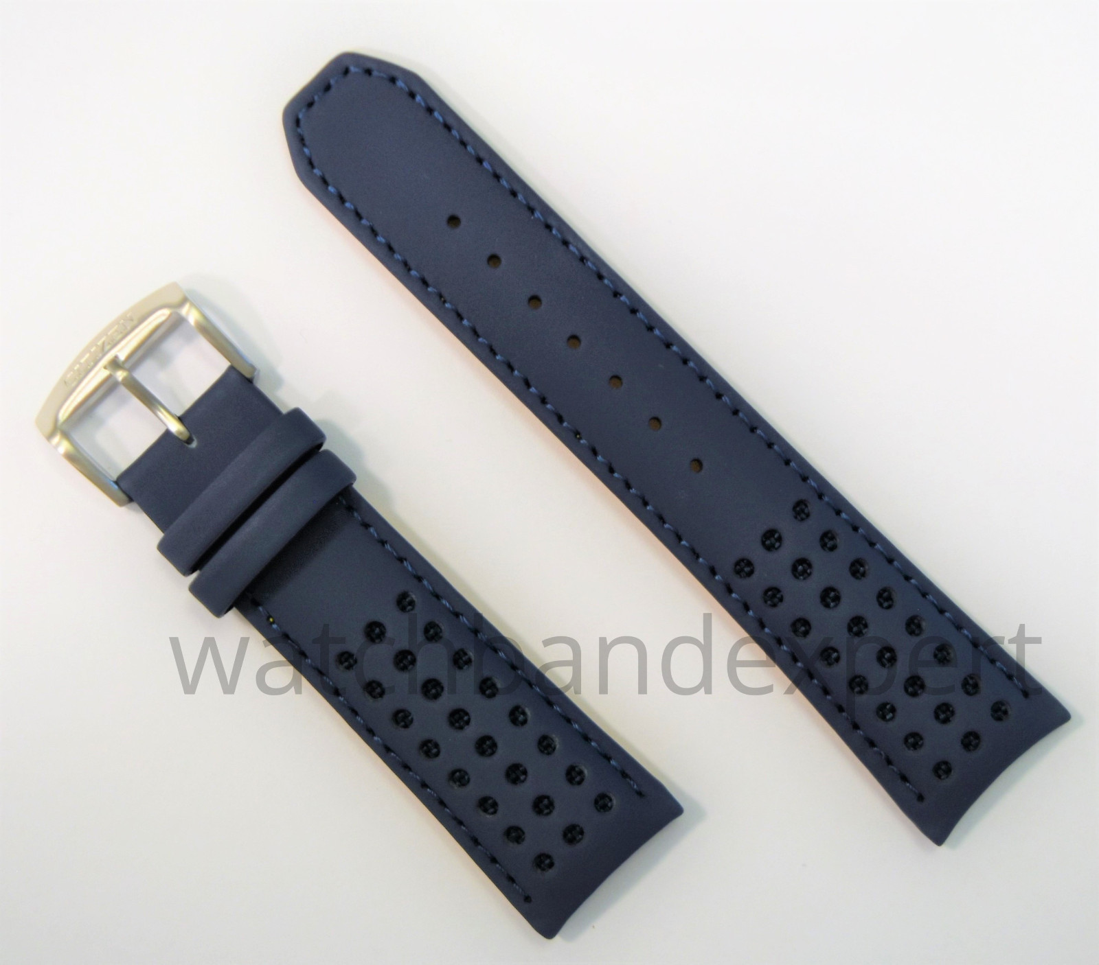 AUTHENTIC! Citizen Watch Band AT8020-03L H800-S081165 Blue Angels Leather Strap