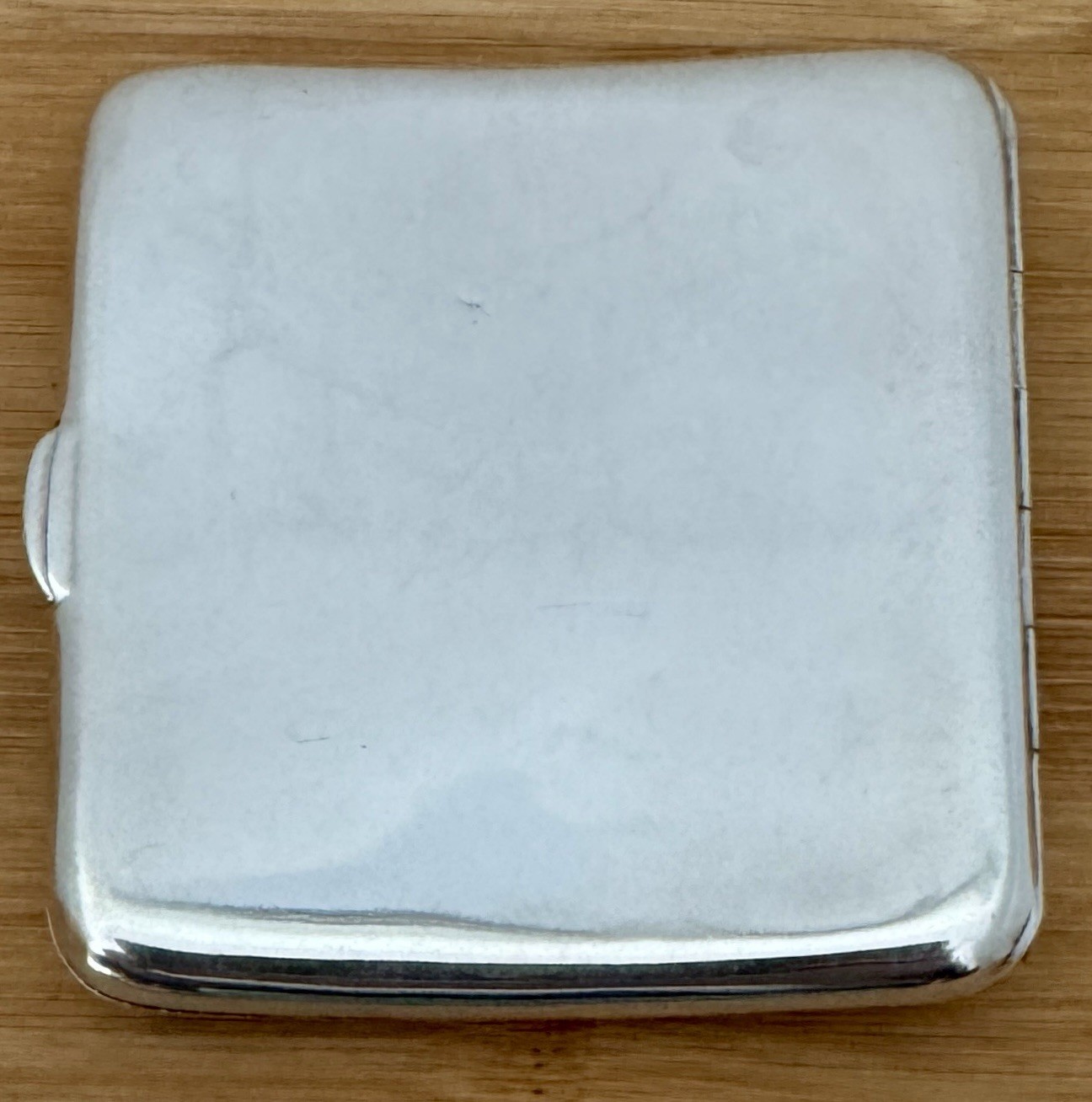 UNGER BROTHERS STERLING ACID ETCHED ENGRAVED WOMAN & FLOWERS CIGARETTE CASE 1900