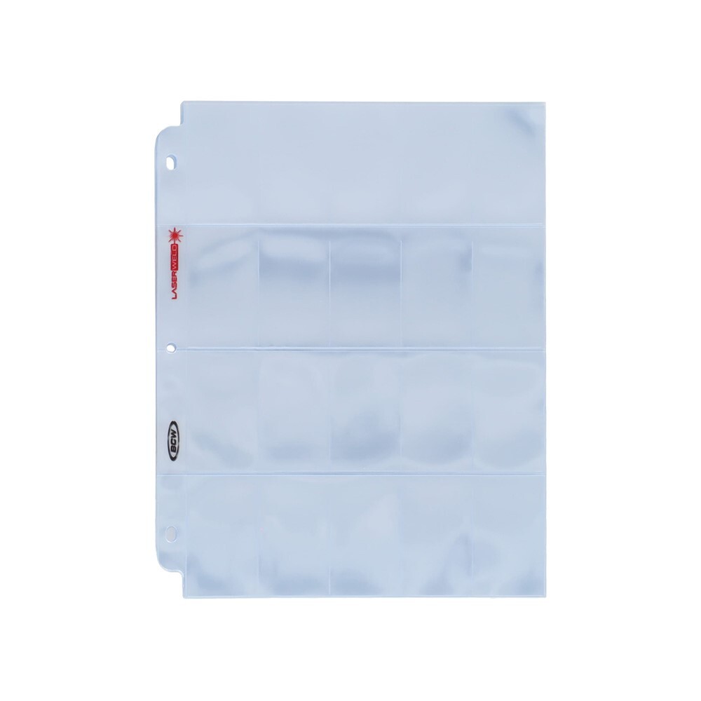 Box of 100 BCW LaserWeld 20-Pocket T206 Tobacco Trading Card Pages