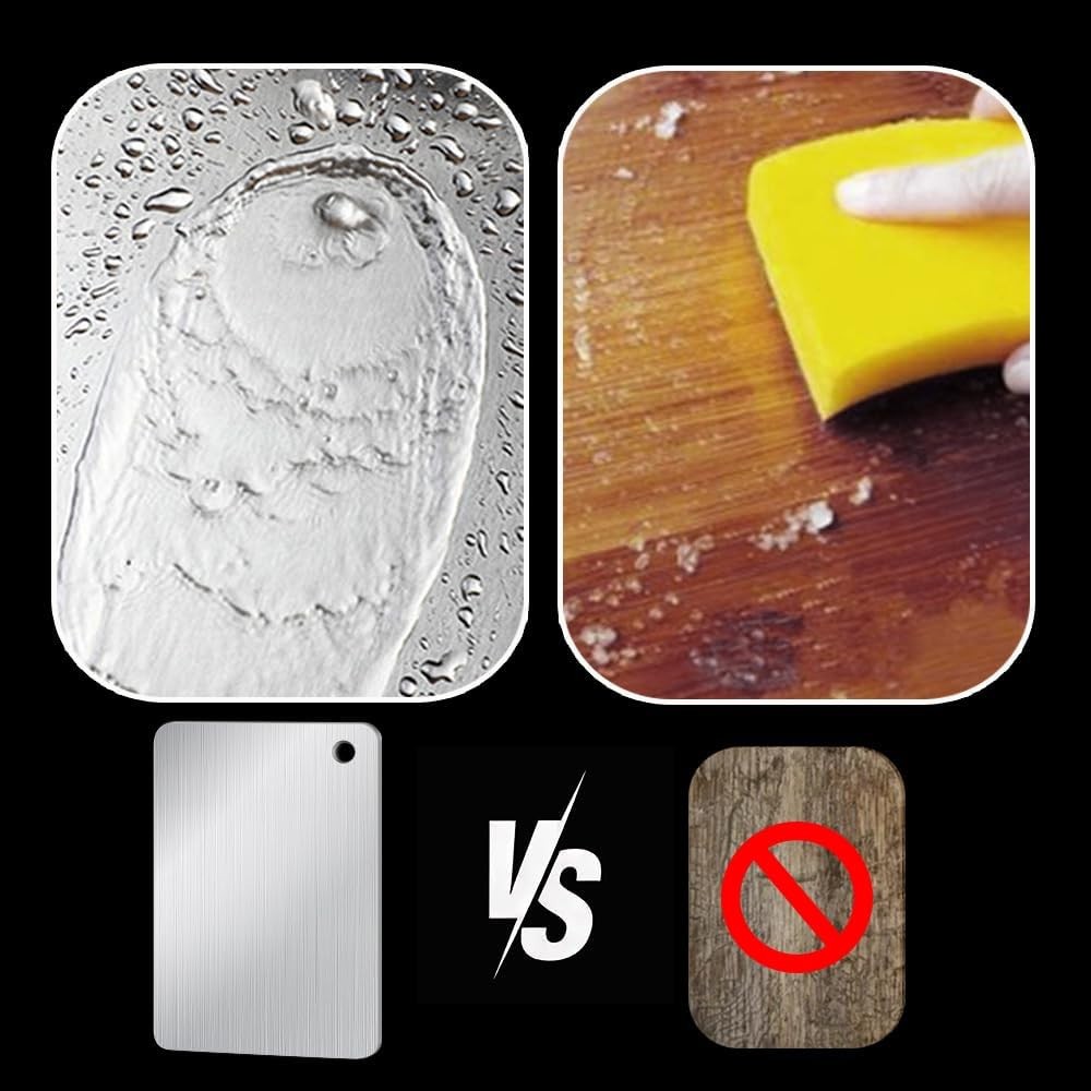 Titanium Cutting Board for Kitchen, Stainless Non Stick Chopping Board, Upgrade