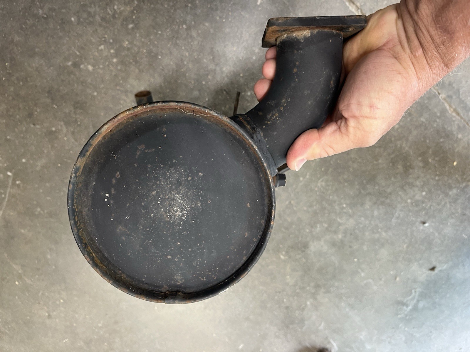 Muffler fits LS140 LS150 LX465 LX485 New Holland skid steer, NEW, OEM 86504531