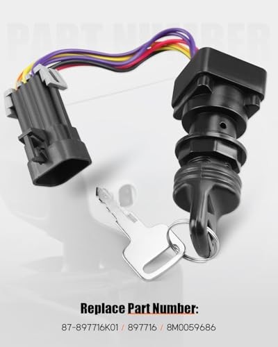 Ignition Switch with Key Fit for Mercury Marine Quicksilver Outboard Motor 3