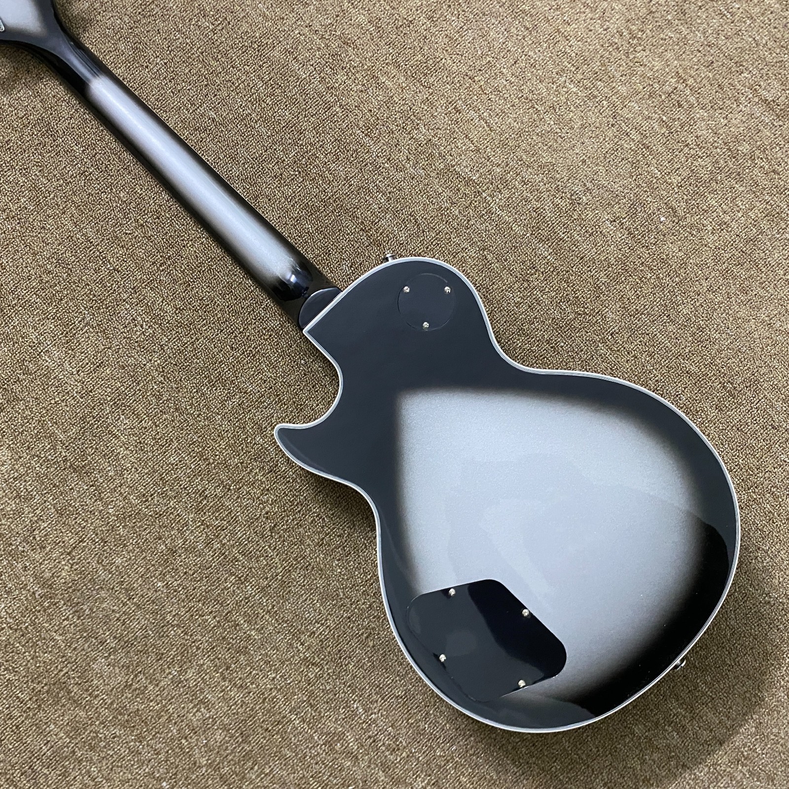 Custom LP Electric GuitarChrome plated hardware Carve Metal body Free Ship in US