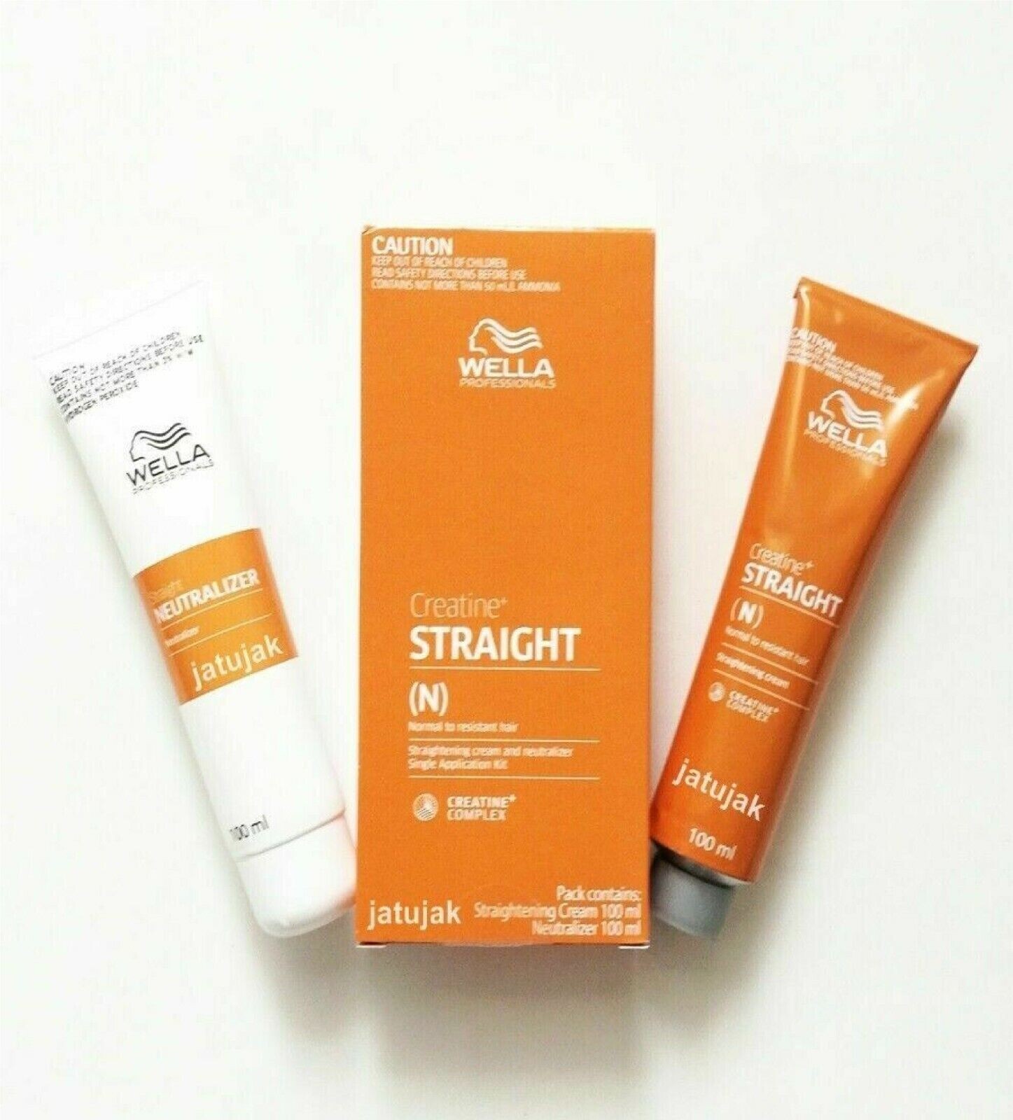 WELLA STRAIGHT(N) Permanent Straight System Hair Straightening Cream 100+100ml