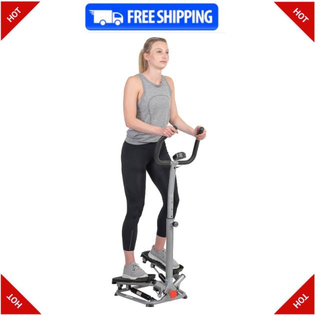 Steppers w/ Handlebar for Exercise Workout Cardio Fitness Stair Equipment