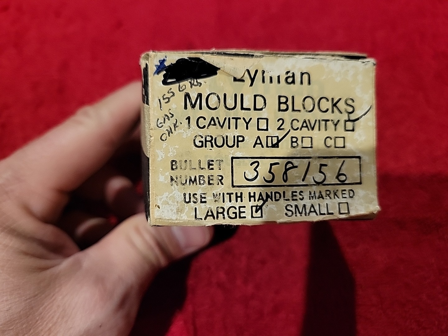 NOS Lyman Bullet Mold 358156 2 Cavity GC 357/38 cal 155 gr Reloading Ammo