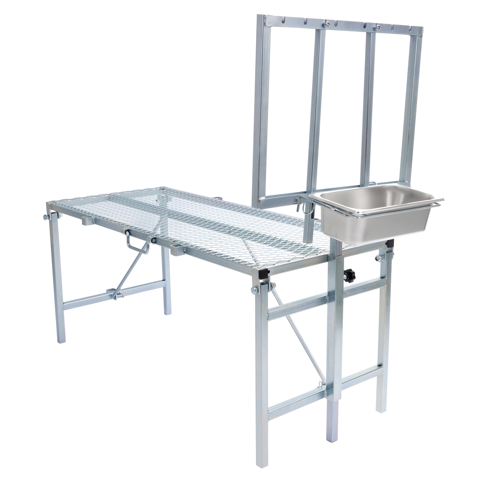 Adjustable Horned Milking Livestock Feeder Stand For Goats Trimming W/ Feeder