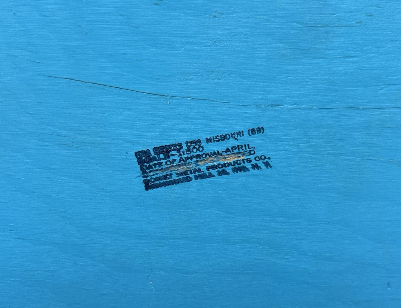 Vintage Comet Metal Prod. WW2 Recognition Model 5AA Series USS Missouri 1:500