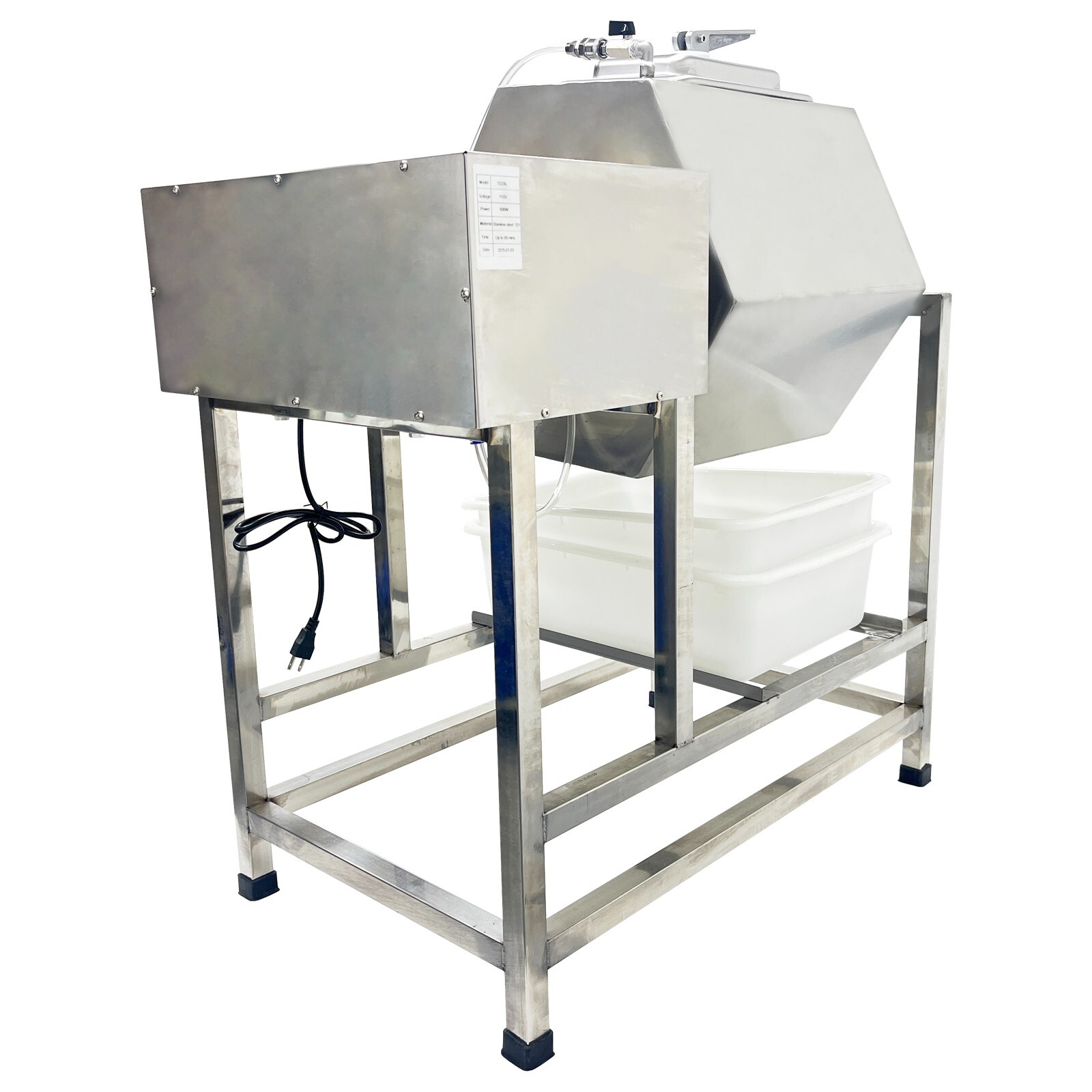 70L Meat Salting Machine Chicken Marinating Vacuum Meat Tumbler Marinator 110V
