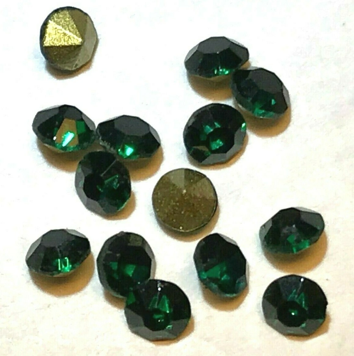 14 pcs Emerald Green Lionel Classification Lamp Jewel Rhinestone Marker Lantern