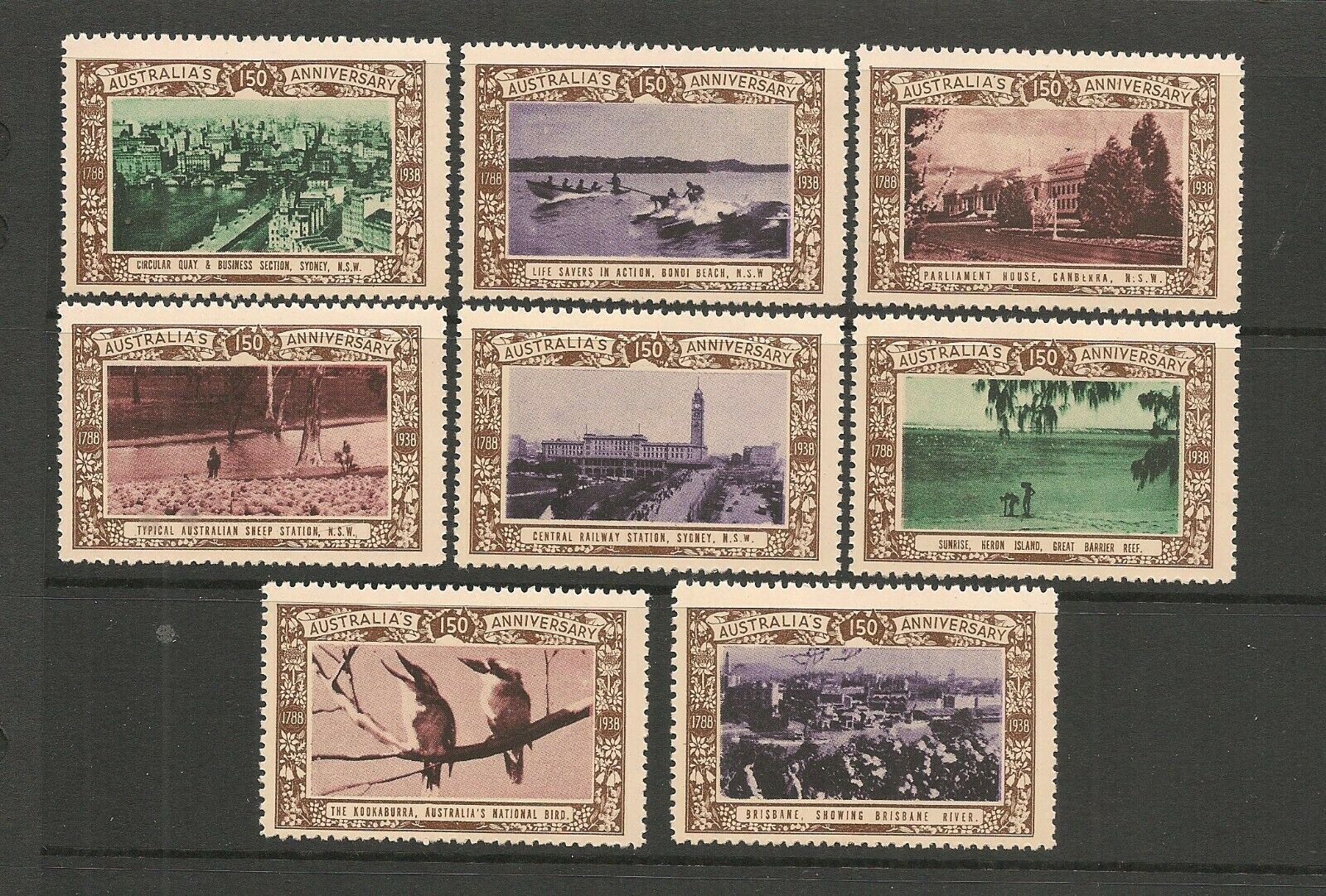 Australia 1938 150th Anniversary Complete ORIGINAL Set of 49