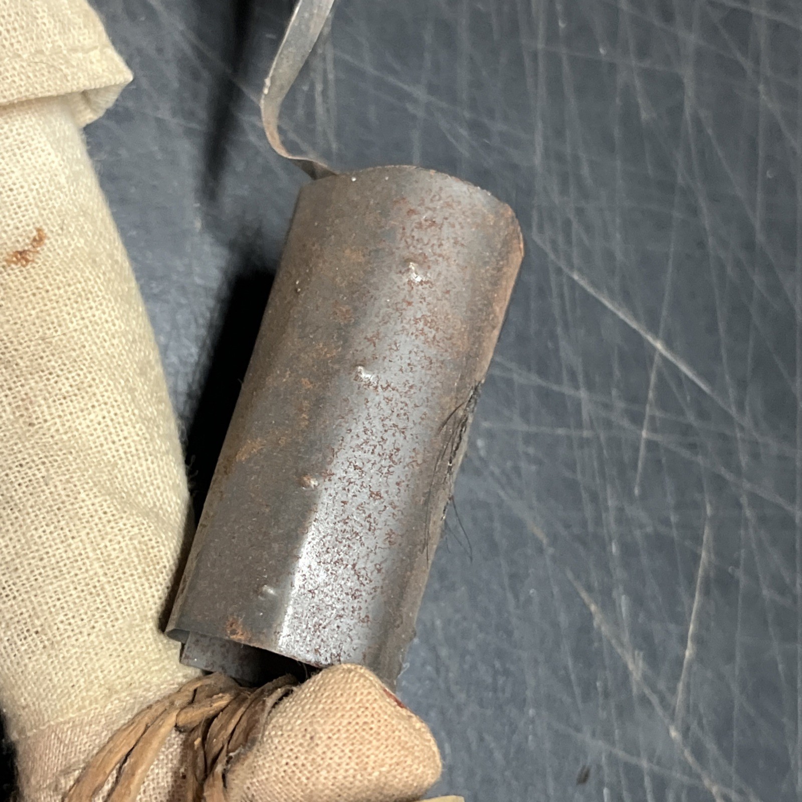 Vintage Mexican Hand Made Painted Oil Cloth Folk Art Dolls 9”Tall