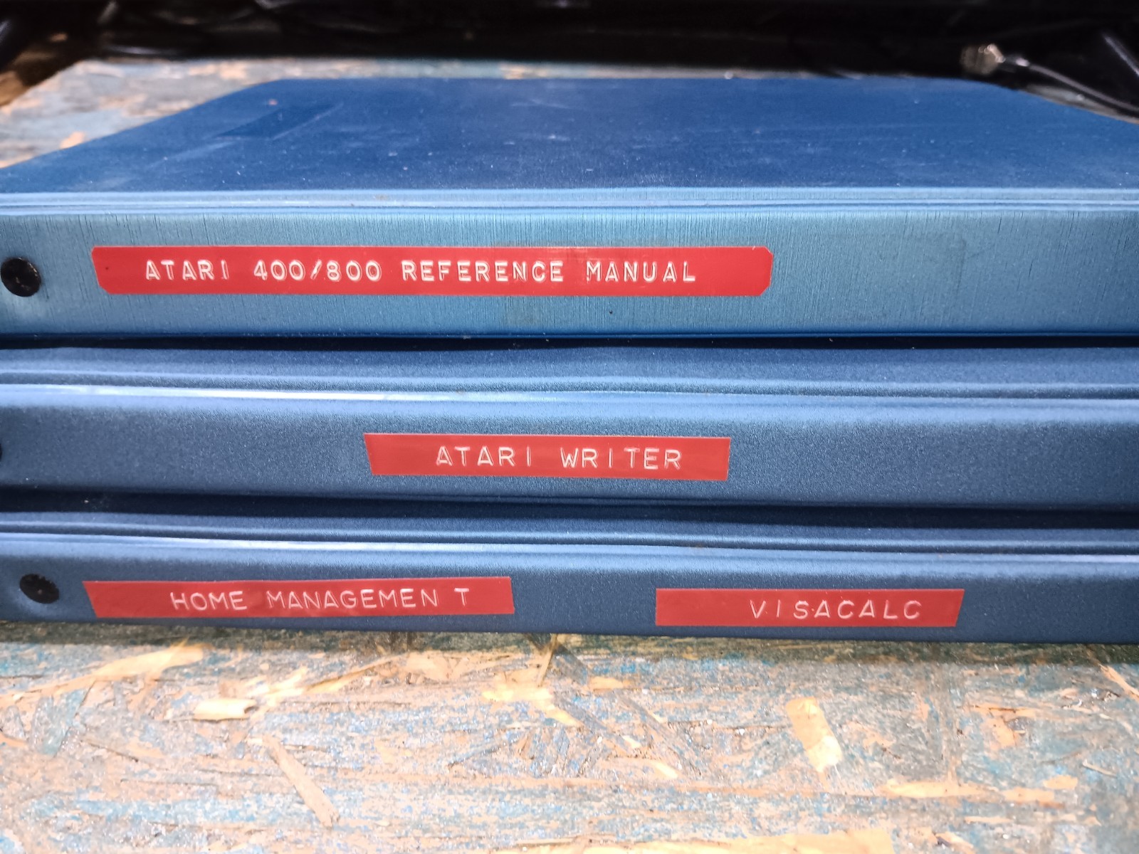 Atari 800 EXACT FLOPPY SYSTEM DISKS & MANUALS/BINDERS-BOTH TESTED-GOOD-SEE ALL