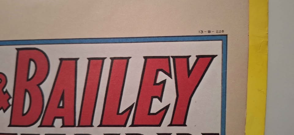 RARE VTG 1971 Ringling Bros Barnum & Bailey Big Free Street Parade Circus Poster