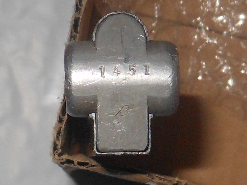 WWII German Luger P08 Pistol 8 RD Blued Magazine Mag, #1451 o