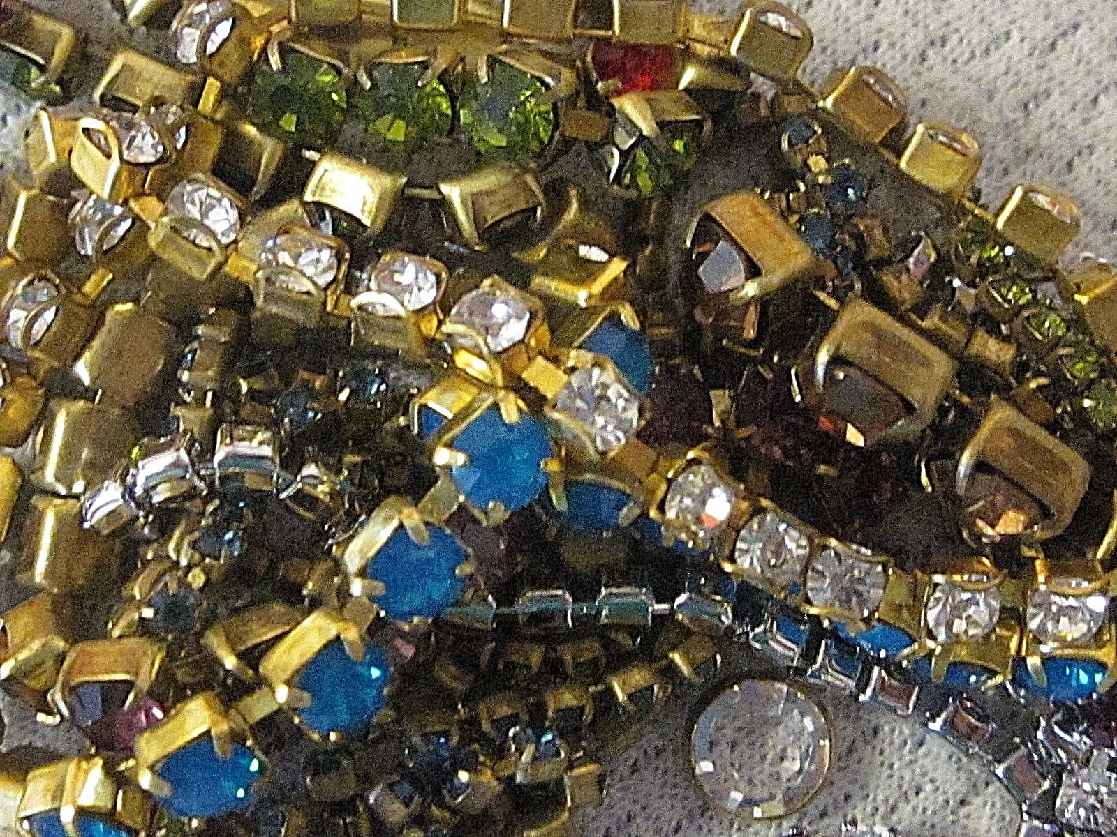 100% SWAROVSKI RHINESTONE CHAIN ROPE STRIPS SETTINGS LOT VTG NOS FINDINGS CRAFTS