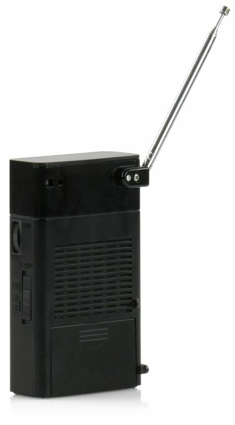 Audiobox RX-3 AM/FM/SW Portable Pocket Size Radio with Telescoping Antenna Black