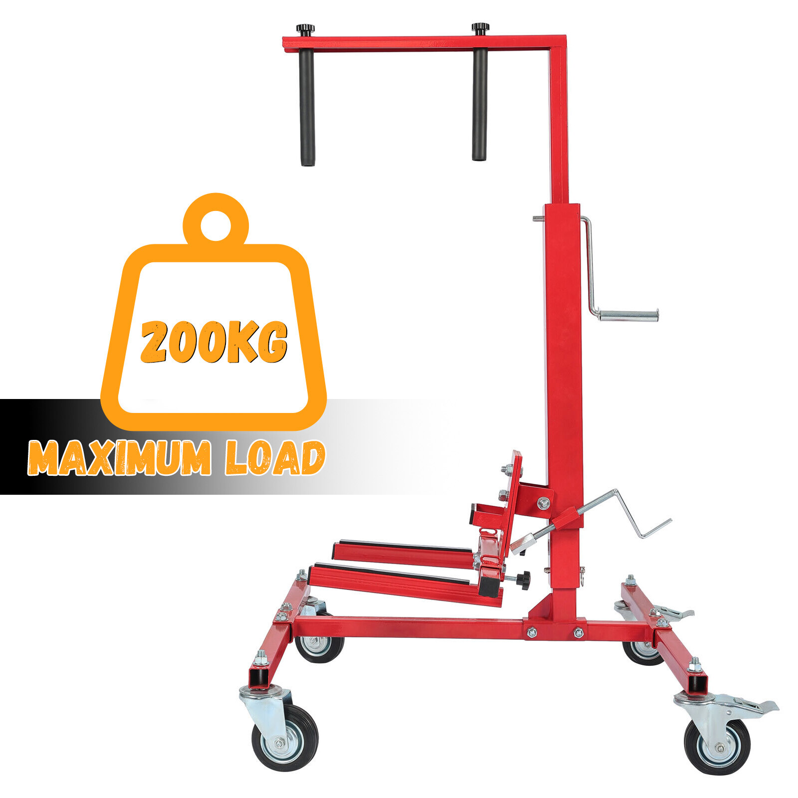 Mechanical Car Door Lift Jack Hydraulic Press and Bumper Handler Stand New Red