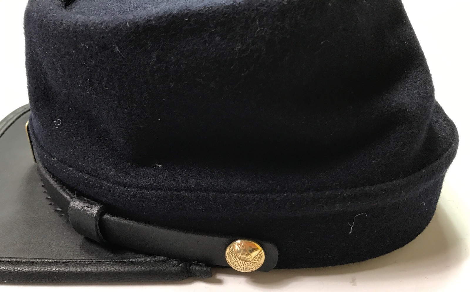CIVIL WAR US UNION INFANTRY NAVY BLUE WOOL KEPI FORAGE CAP HAT-XLARGE