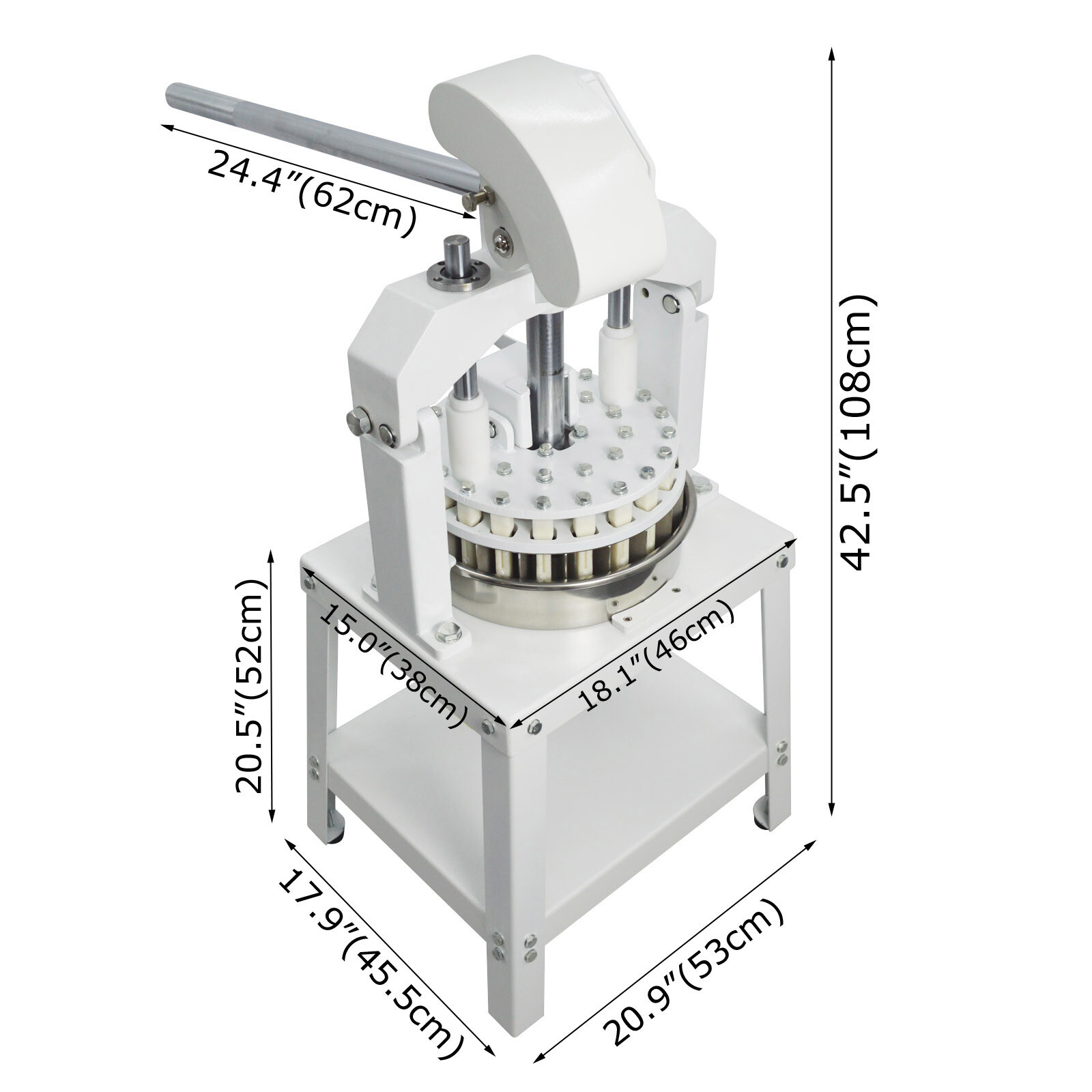 Commercial Manual Dough Divider Machine 36pcs Dough Cutter 1.06oz-5.64oz