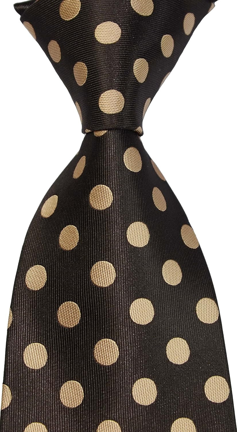 New Classic Men'S Polka Dots Silk Tie Necktie …