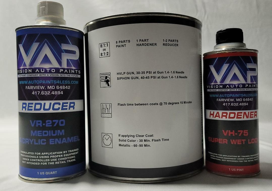 #2174 High Gloss Blue Dream Met. Single Stage Acrylic Enamel Paint Gallon Kit