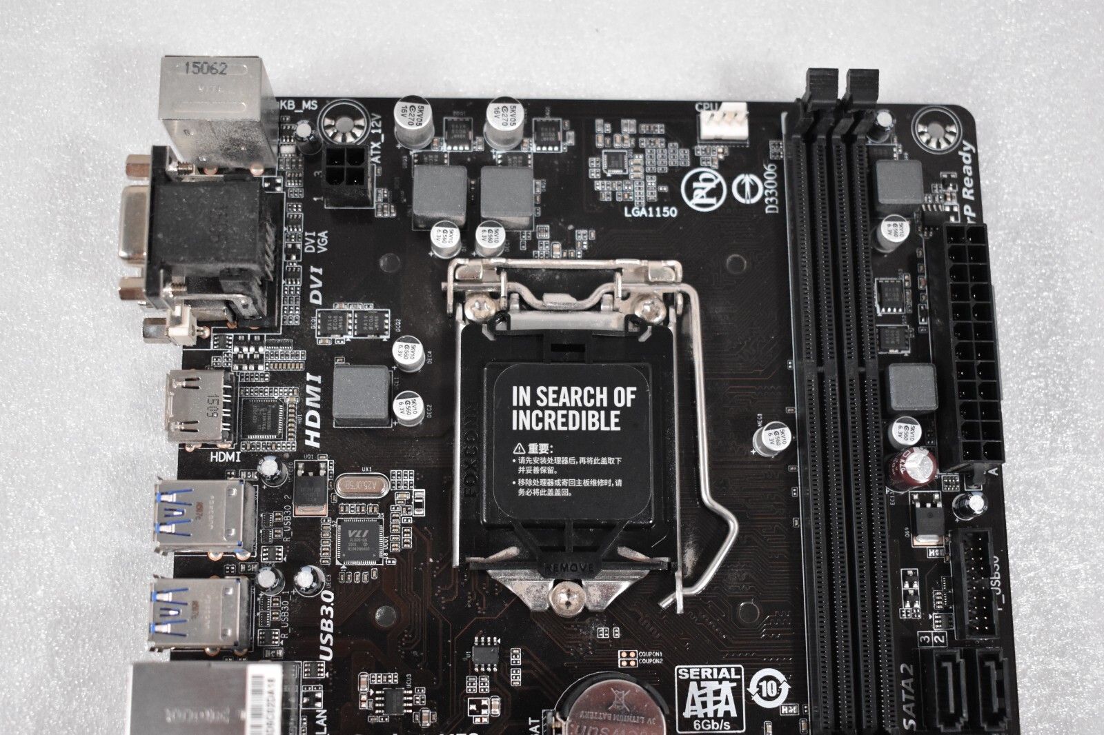 Gigabyte GA-H81M-S2H Motherboard With I/O Shield - Tested