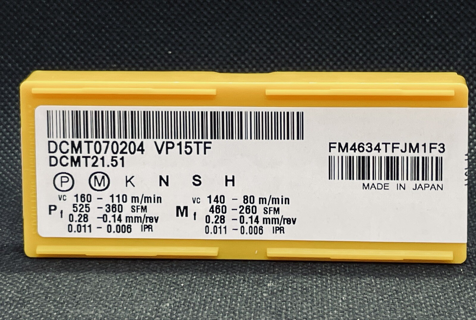 Mitsubishi Diaedge DCMT 21.51 DCMT 070204 VP15TF Carbide Inserts (10 PCS)