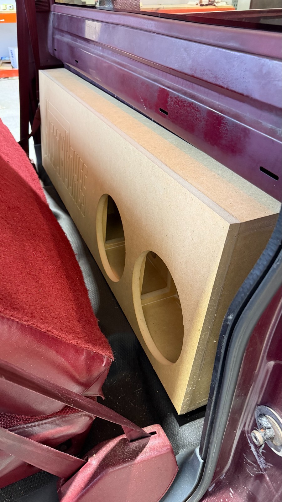 Single Cab Chevy Gmc Truck 88-98 Subwoofer Box 2X12" PORTED