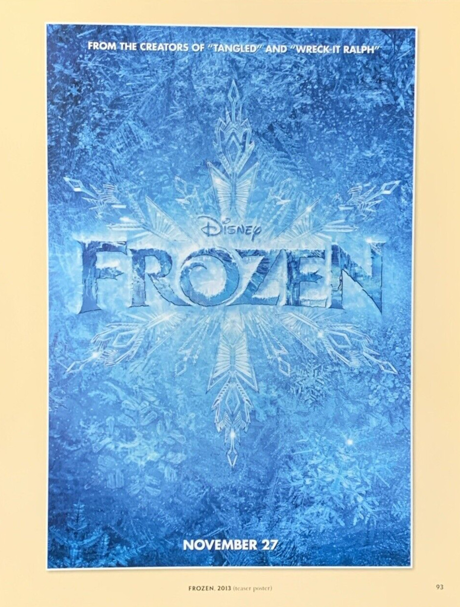La Reine Des Neiges French Frozen Movie Poster 2013 Disney #0058