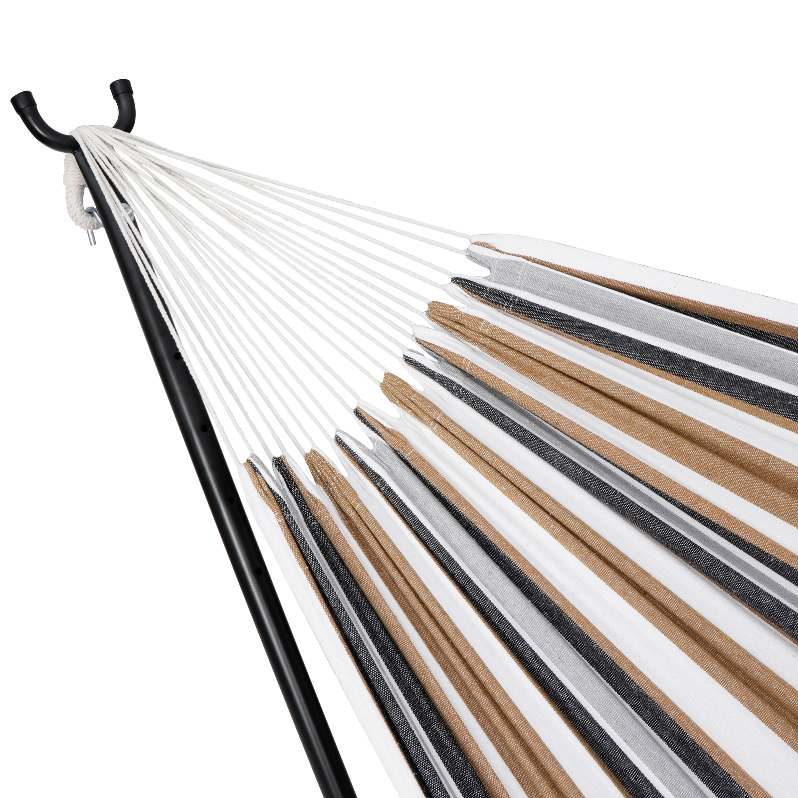 Portable Hammock with 9FT Steel Stand Set 620lb Capacity 2 Person Hammock Bed