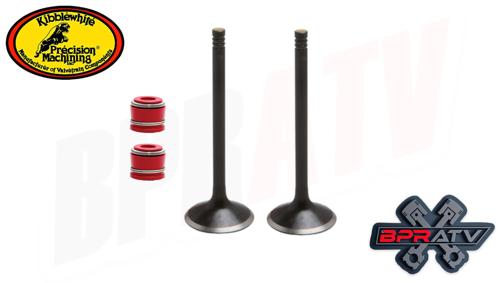 04-07 Honda CRF250R CRF 250R Kibblewhite Intake & Exhaust Valves RED Stem Seals