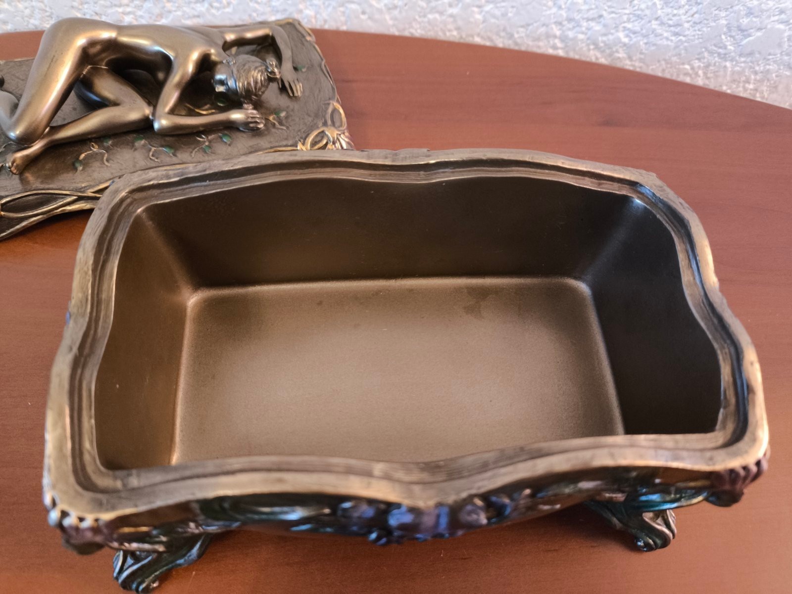 Beautiful & Rare Summit Collection Jewelry/Trinket Box Nude Woman Figurine