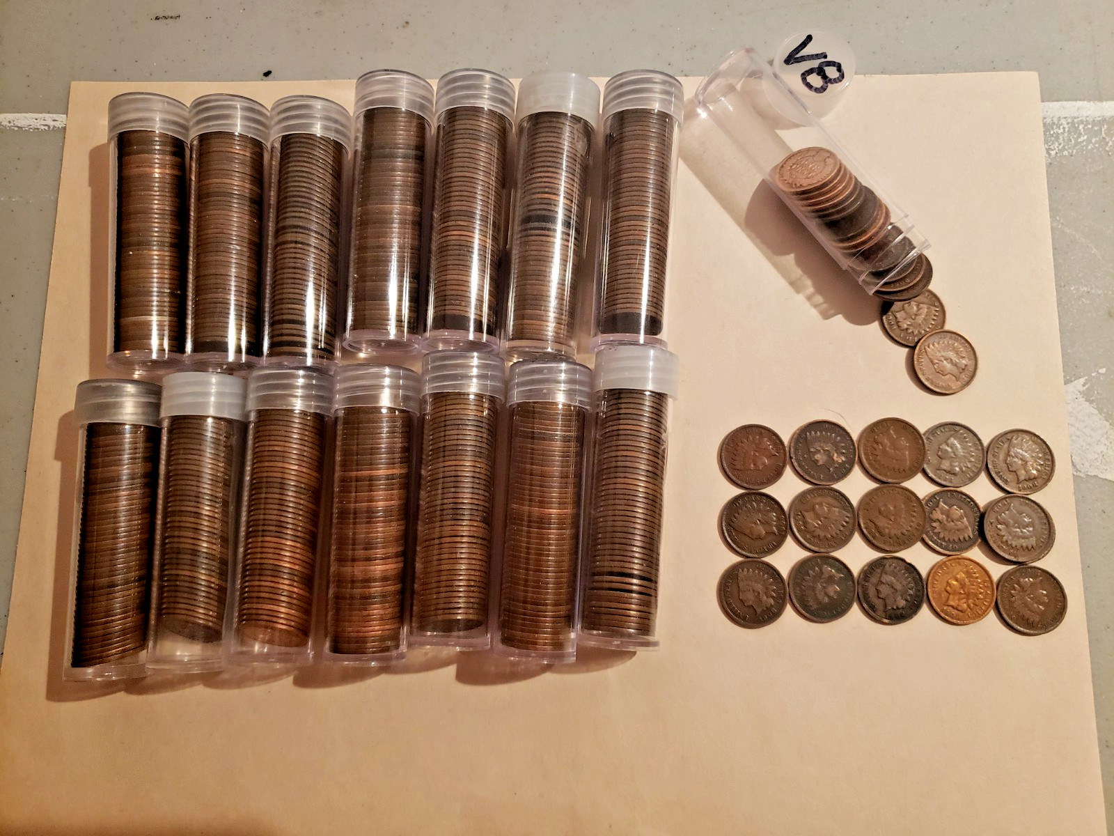 100 - INDIAN HEAD CENTS, SOLID GOOD GRADE, MIXED DATE COINS - FREE SHIPPING