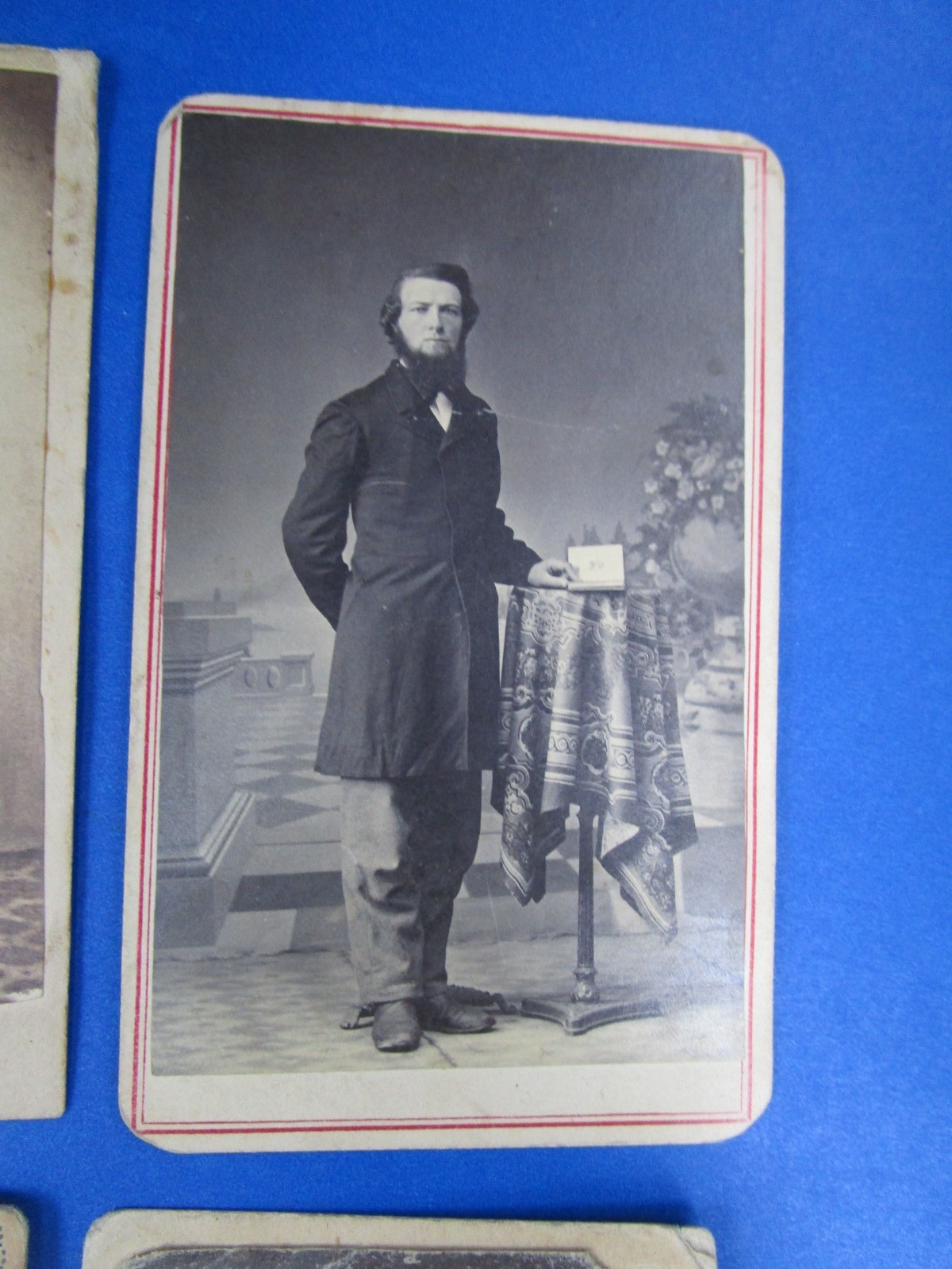 Antique Civil War Era CDV Portraits of Ladies & Gents; Some Tax Stamps