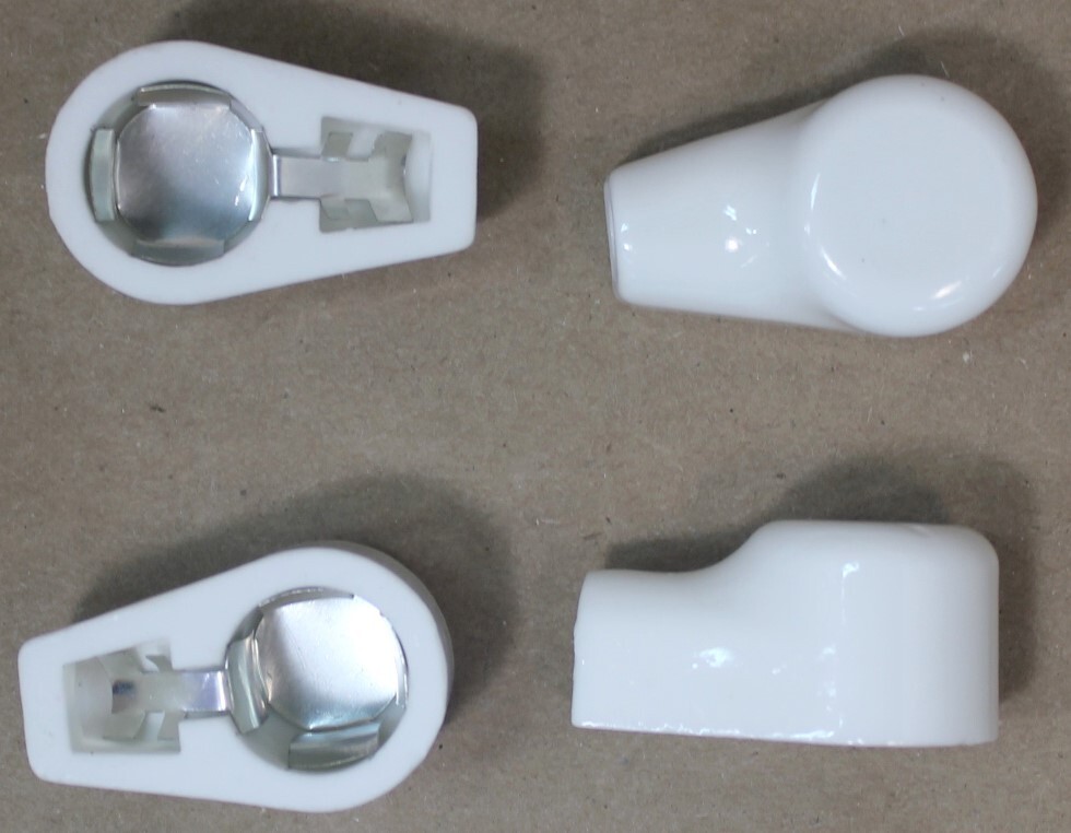 (4pcs) Plate Cap anode connector 9/16 inch 572B 811A 813 866A 872A Ceramic