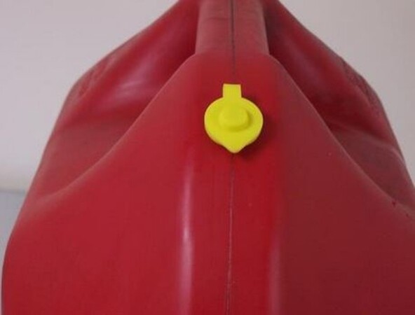 4 - Yellow VENT CAPS Gas Fuel Can Midwest Blitz Wedco Briggs Scepter HEAVY DUTY