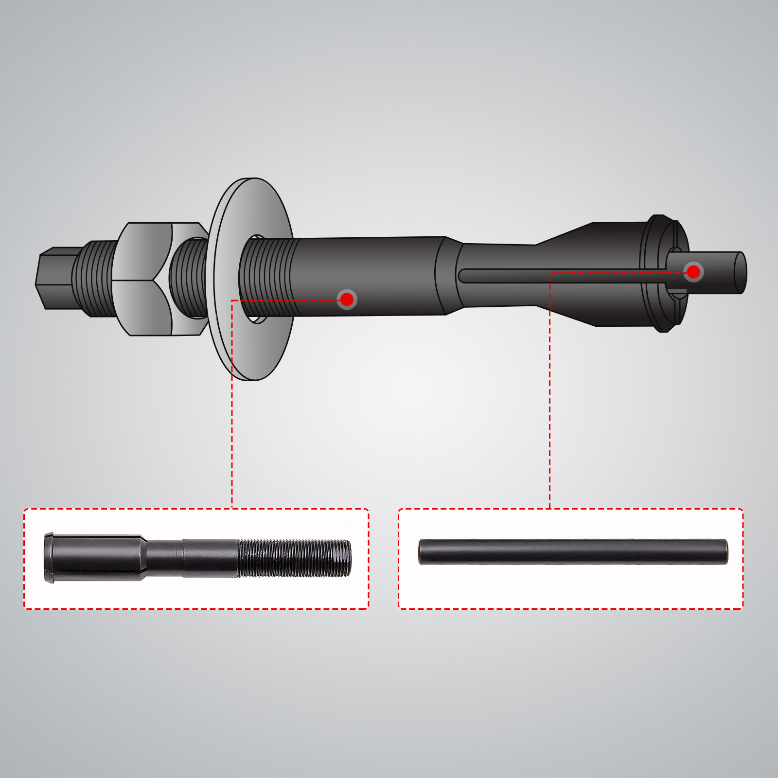 Twin Inner Cam Bearing Installer Puller Tool for Harley Evolution 88-2016