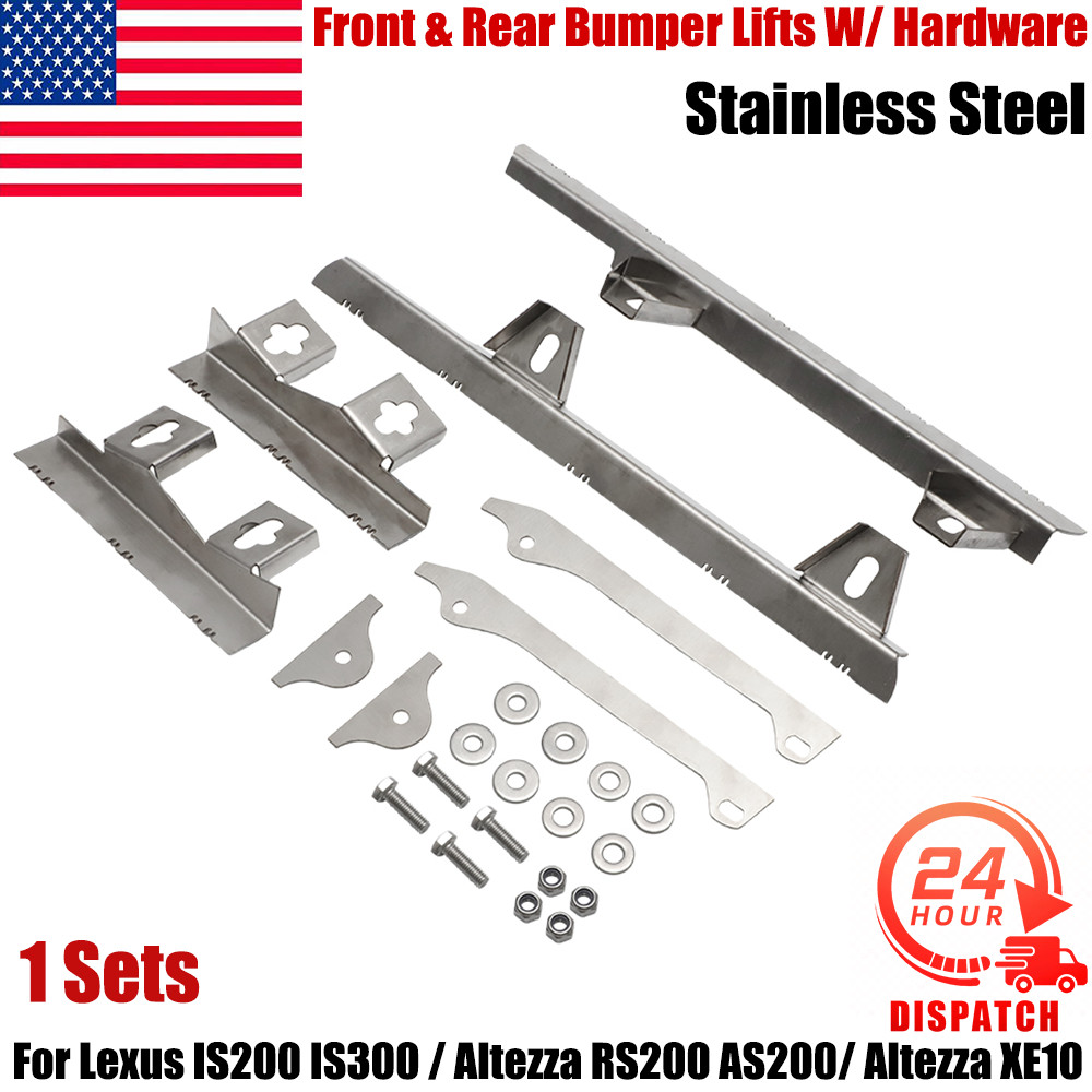 USA Front & Rear Bumper Lifts For Lexus IS200 IS300 W/ Hardware Gap Fix Lift Kit