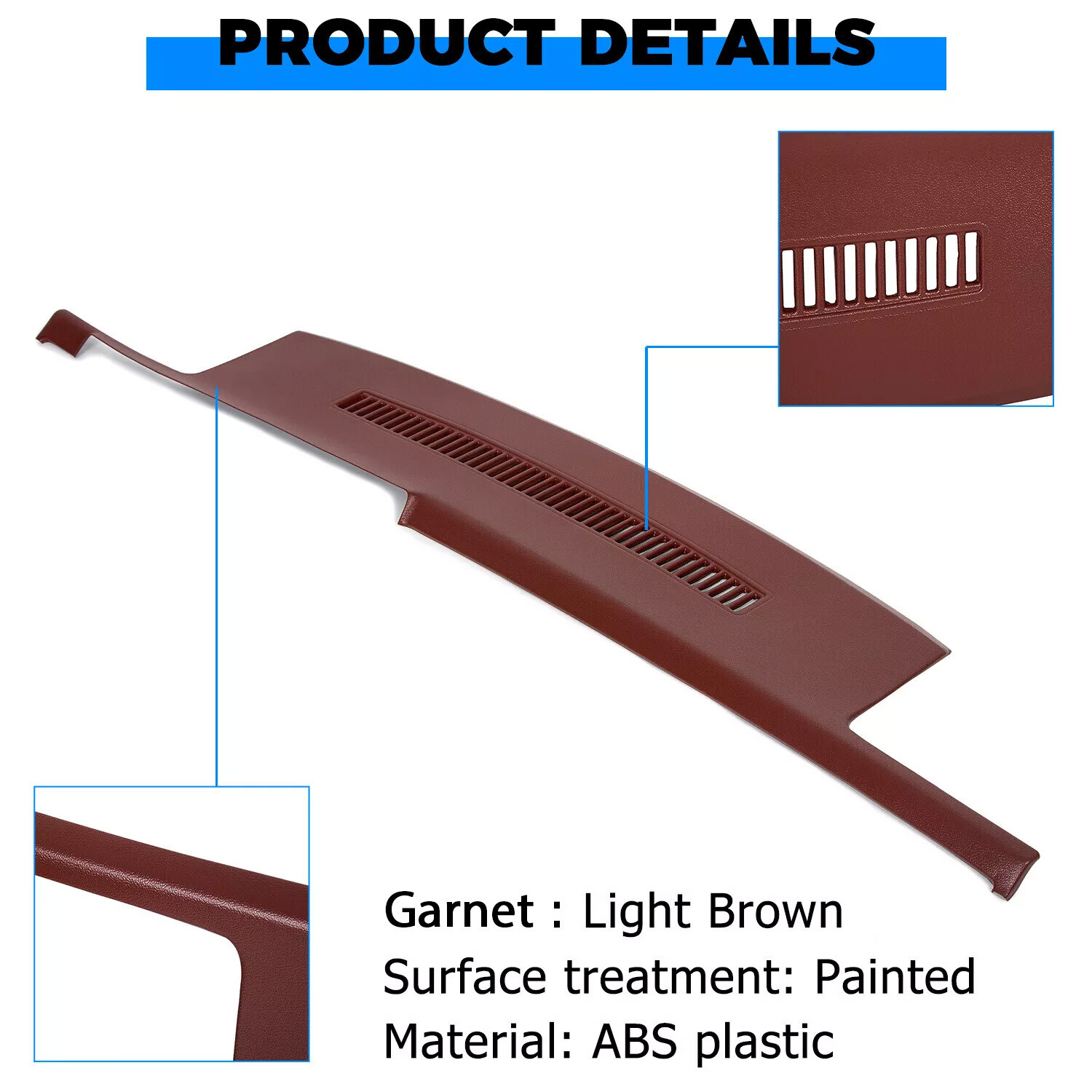 Dash Cover Cap Garnet For 88-94 Chevy GMC Pickup Blazer Suburban