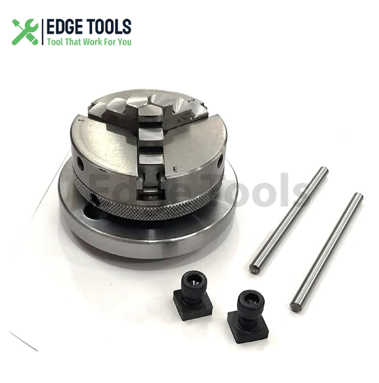 Rotary Table Tilting 4"Inch With 3 Jaw 65mm Mini Lathe Chuck Milling Machine USA