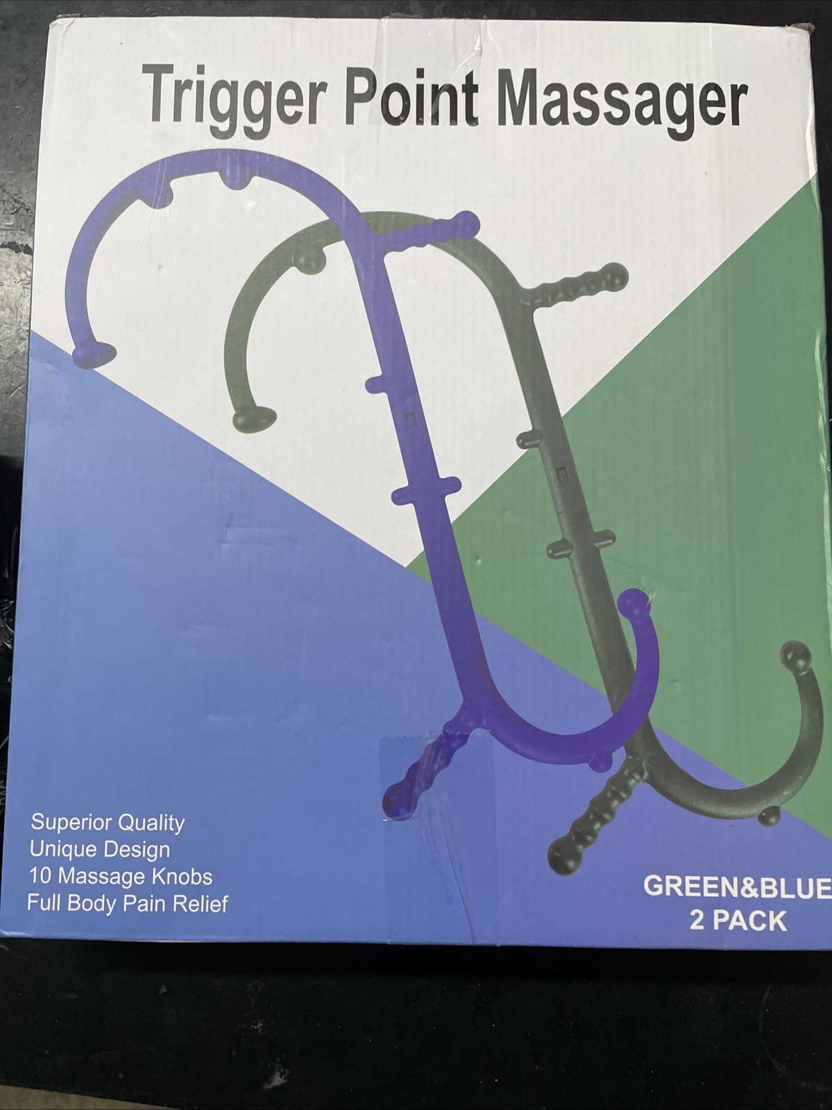 2 Pack Massage Trigger Point Cane, Body Deep Tissue, Handheld Back, Neck, Sho...