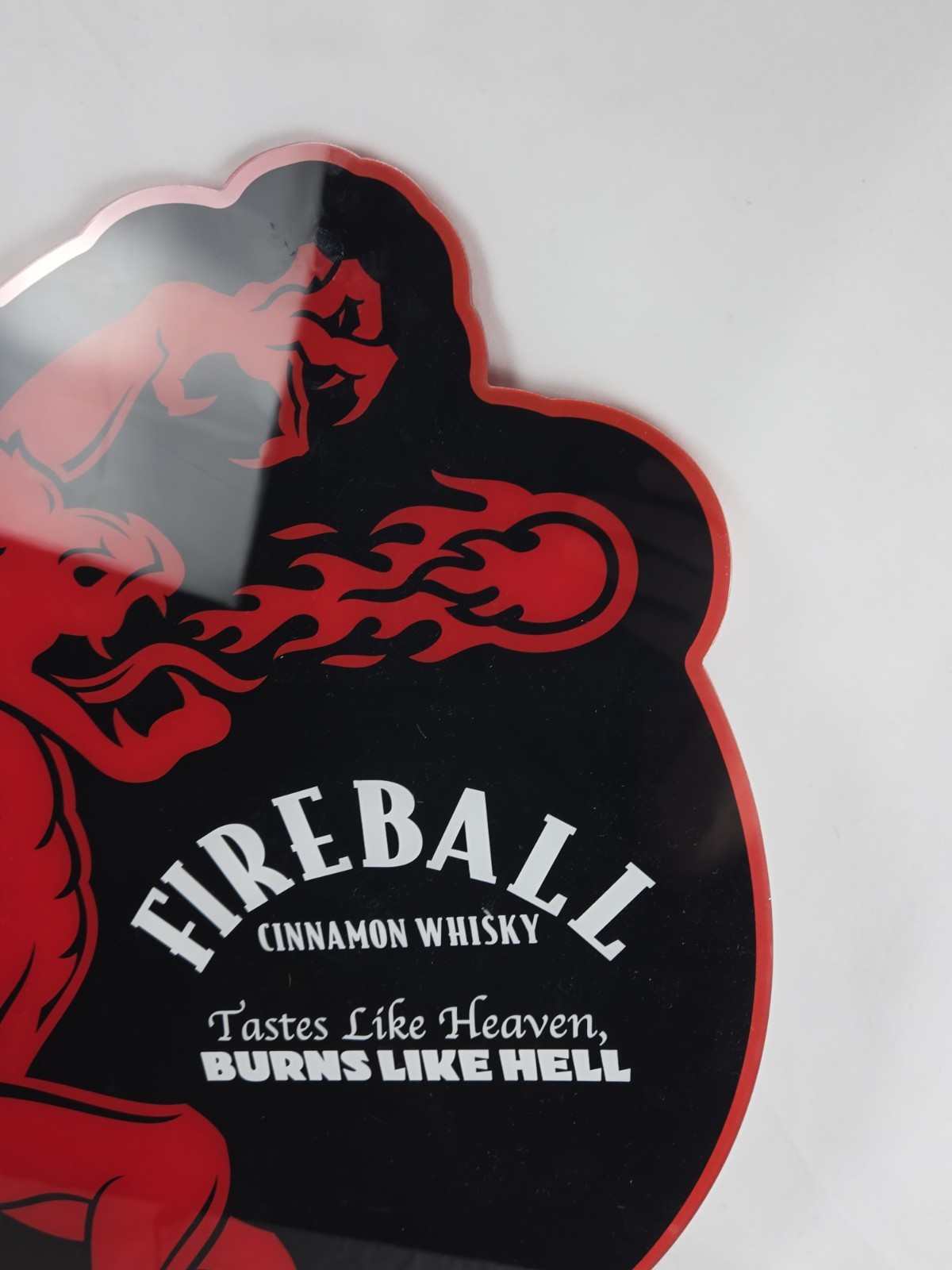 Fireball Whiskey Pub Sign LED Beer Bar Sign Light Mancave