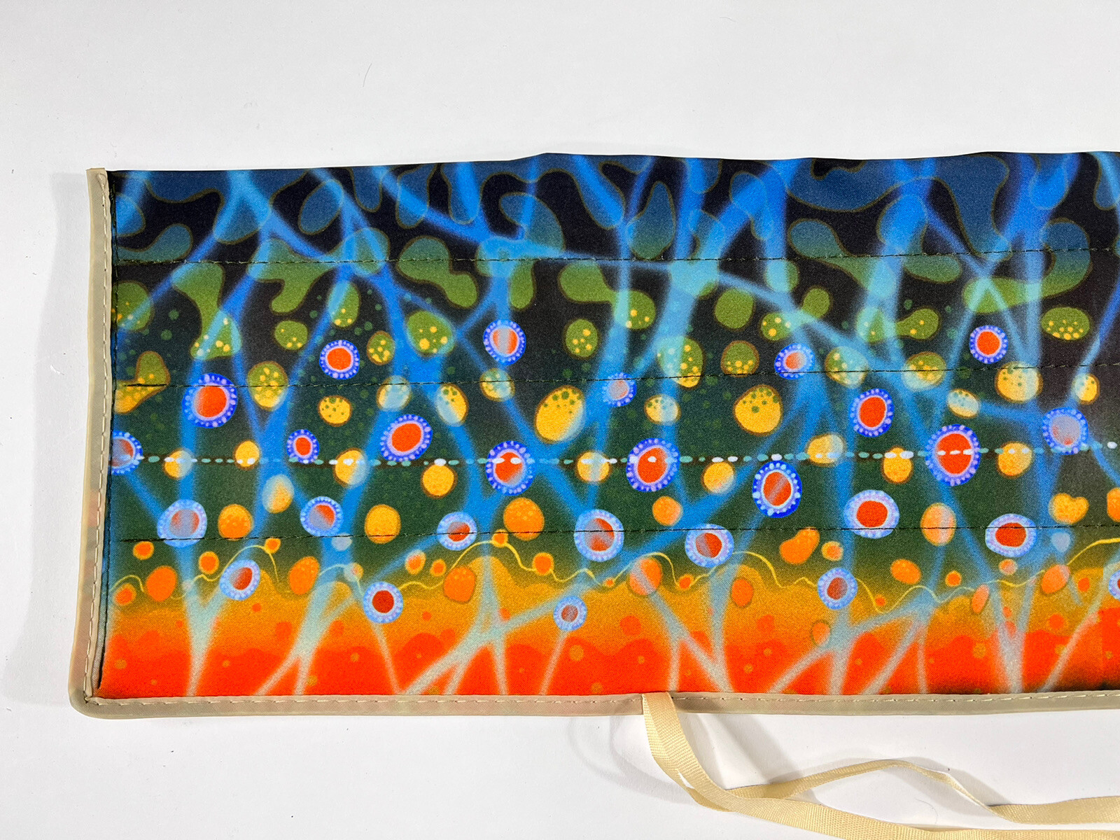 Fly Rod Sock Brook Trout Soft Cloth Bag for 9ft 4pcs Fly Rod